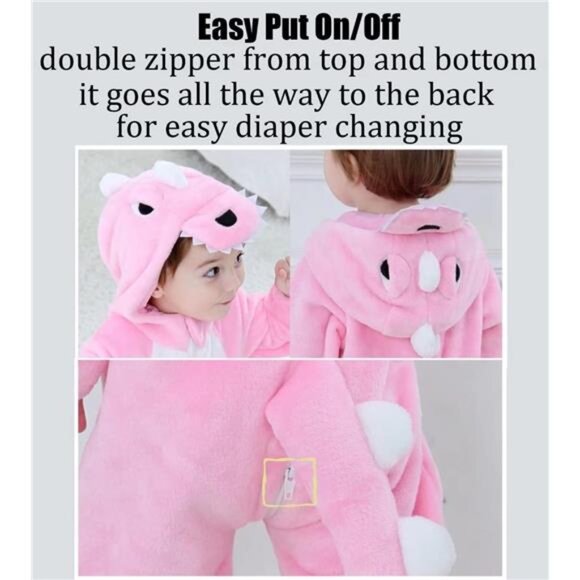 Baby Animal Costumes Unisex Toddler Outfit Halloween Dress Up Romper - Picture 5 of 7